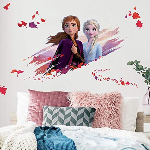 Disney Frozen 2 Elsa And Anna Giant Peel And Stick Wall Decals ...