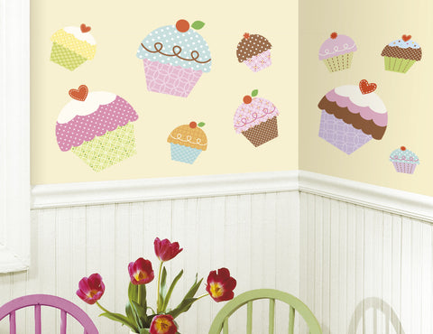 Happi Cupcake Peel & Stick Giant Wall Decals image