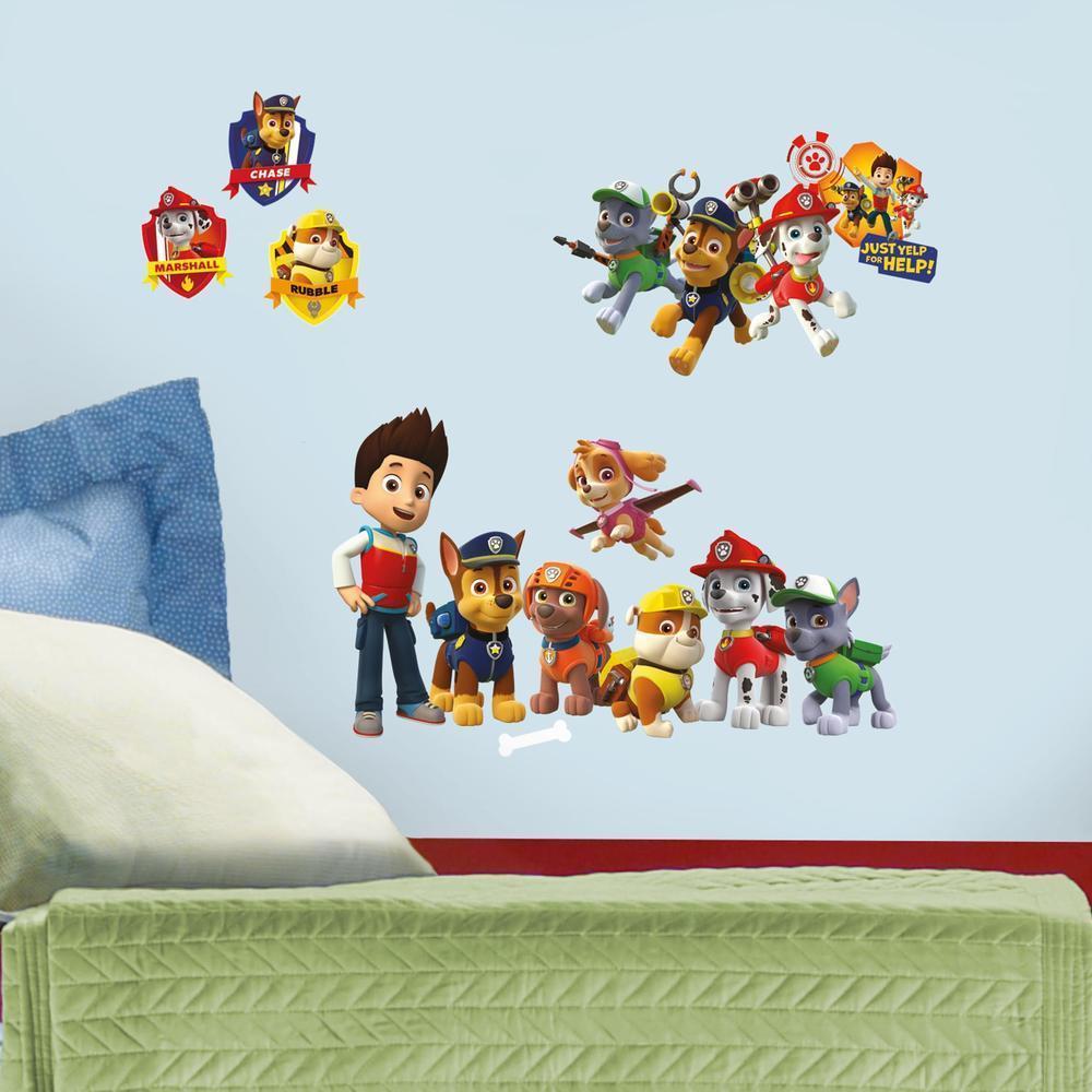 PAW PATROL PEEL AND STICK WALL DECALS – WallDecals.com