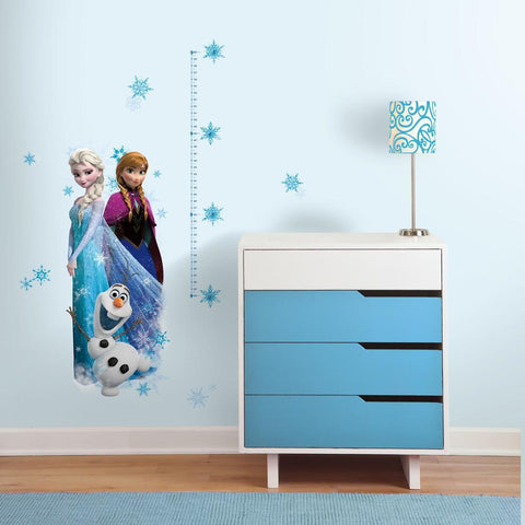 FROZEN ELSA, ANNA AND OLAF PEEL AND STICK GIANT GROWTH CHART