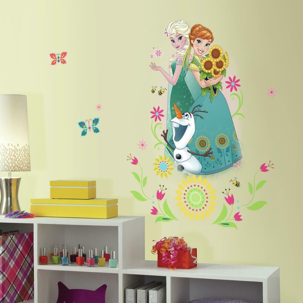FROZEN FEVER GROUP PEEL AND STICK GIANT WALL GRAPHIC – WallDecals.com