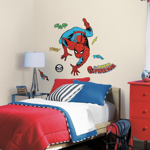 CLASSIC SPIDER-MAN COMIC PEEL AND STICK WALL DECALS