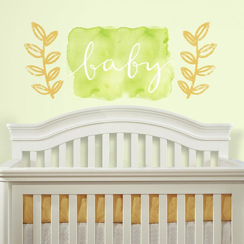 KATHY DAVIS BABY WATERCOLOR PEEL AND STICK GIANT WALL DECALS