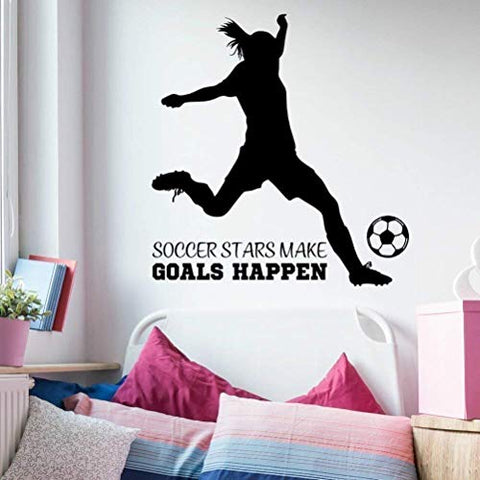 Girls Soccer Quote Wall Decor