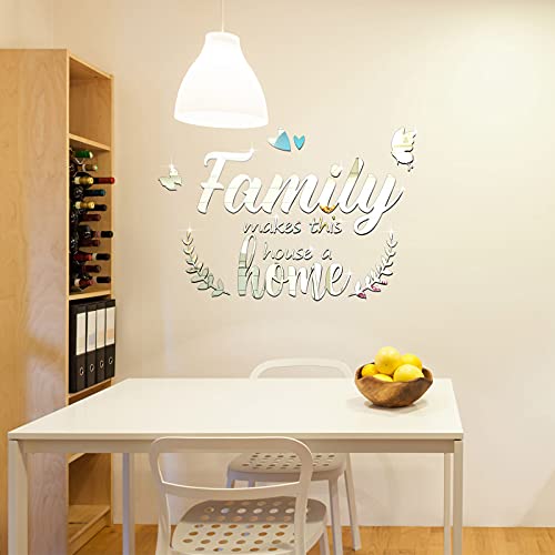 Mirror Wall Stickers Home Decor  3d Acrylic Mirror Wall Stickers