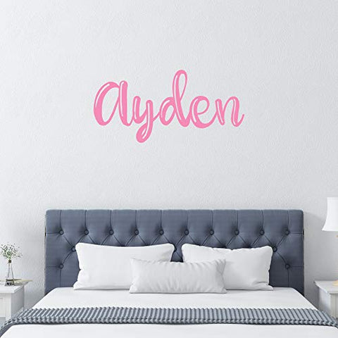 Custom Name Or Phrase Vinyl Wall Decal in Multiple Fonts and Sizes, Custom Boy's Name Wall Vinyl Decal Sticker, Personalized Name Wall Decal, Wall Sticker, Wall Decal Sticker, Boy's Name KUD177