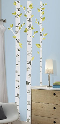 RoomMates RMK2662GM Birch Trees Peel And Stick Giant Wall Decals, Multicolor