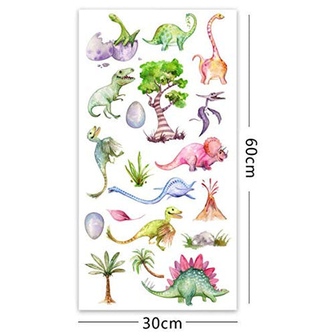 AIYANG Dinosaur Wall Decals Dino Wall Stickers for Boys & Girls Bedroom Playroom (Forest Style)
