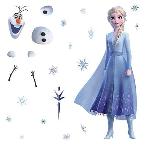Disney Frozen 2 Elsa and Olaf Peel and Stick Wall Decals