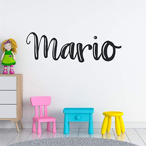 Custom Name Or Phrase Vinyl Wall Decal in Multiple Fonts and Sizes, Custom Boy's Name Wall Vinyl Decal Sticker, Personalized Name Wall Decal, Wall Sticker, Wall Decal Sticker, Boy's Name KUD177