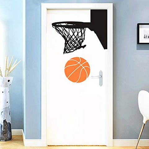 Easma Basketball Hoop Wall Decals Basketball Wall Decor Basketball Vinyl Decals Basketball Sport Decals Basketball Wall Decal Vinyl Art Sport Sticker Basketball Decals