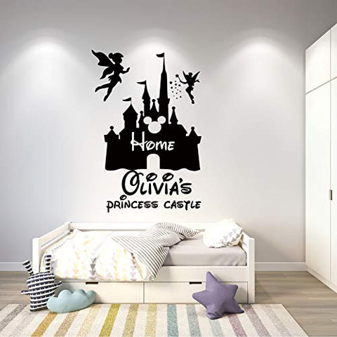 Personalized Wall Decal - Cartoon Castle Wall Sticker for Boys Girls Room - Nursery Decor Design 5