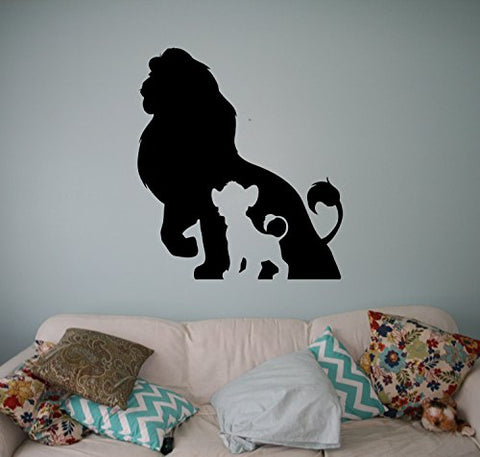 Place The Lion King Wall Vinyl Decal Disney Cartoons Wall Sticker Wall Home Interior - Kids Children Room Decor - Removable Sticker Made in USA - 12x15 Inch