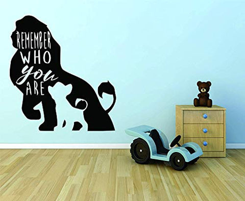 The LION KING WALL DECALS FOR KIDS ROOMS Simba Mufasa DESIGNS Decor Lions Boys Boy Childrens Creative Animated Vinyl Decal Removable Stickers Bedrooms Artwork Interesting Disney Size 20x18 inch