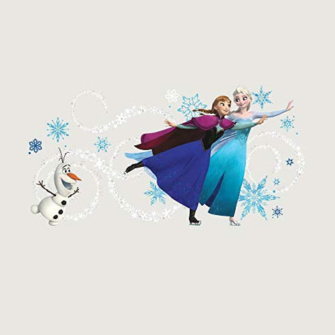 Disney Frozen Custom Headboard Featuring Elsa, Anna & Olaf Peel And Stick Giant Wall Decals