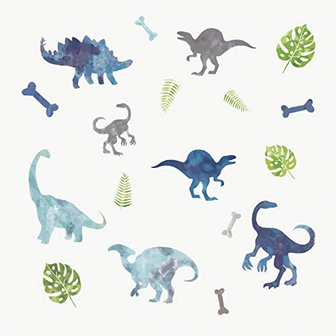 RoomMates Watercolor Dinosaur Peel And Stick Wall Decals
