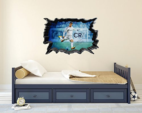 Cristiano Wall Decal - 3D Smashed Wall
