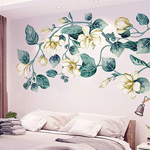 Flower Girl Butterfly Flower Art Kids Girl Bedroom Decor Wall Sticker DIY  Decals