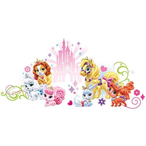 RoomMates Disney Princess Palace Pets Wall Graphic Peel and Stick Wall Decals, ,