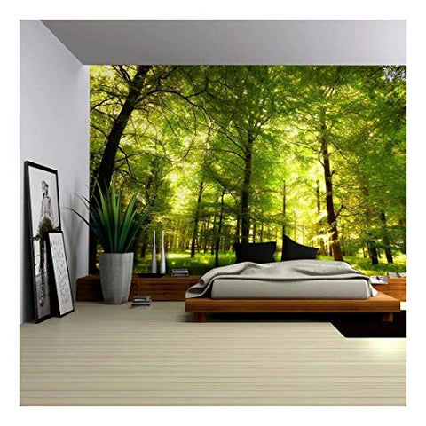 Wall26 - Crowded Forest Mural - Wall Mural, Removable Sticker, Home Decor - 66x96 inches
