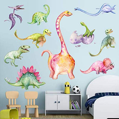 AIYANG Dinosaur Wall Decals Dino Wall Stickers for Boys & Girls Bedroom Playroom (Forest Style)