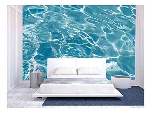 wall26 - Beautiful Pattern of Blue Water Reflecting The Sun. - Removable Wall Mural | Self-Adhesive Large Wallpaper - 100x144 inches