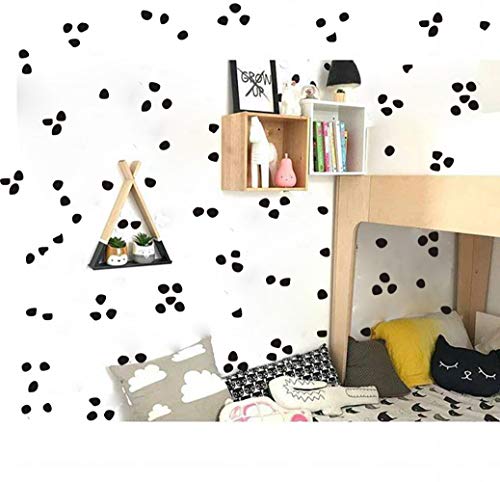 Black Dot Decals, Black Polka Dot Wall Decals, Irregular Dot Decals, Dot  Wall Stickers, Eco-Friendly Repositionable Fabric Decals