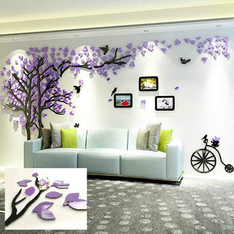 Living Room Wall Decor 3D Acrylic Modern Bedroom Large Unique