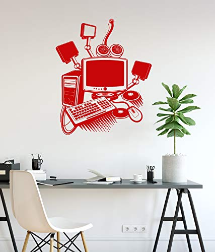 Vinyl Wall Decal Computer Art Gamer Play Room PC Kids Mural Stickers (