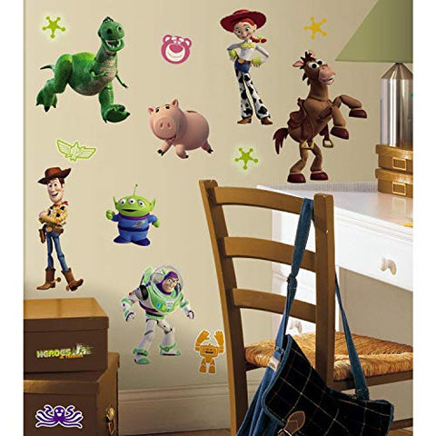 Toy Story 3 Glow In The Dark Peel and Stick Wall Decals