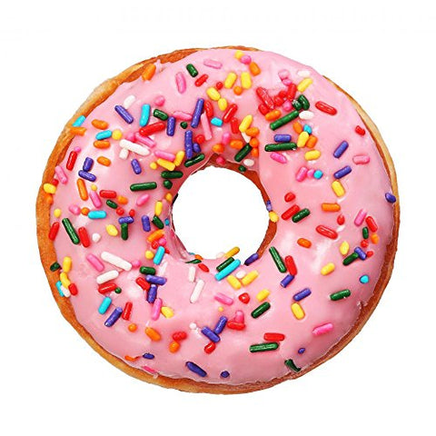Wallmonkeys FOT-78029240-24 WM216413 Donut with Sprinkles Isolated Peel and Stick Wall Decals H x 24 in W, 24" 24" W-Medium