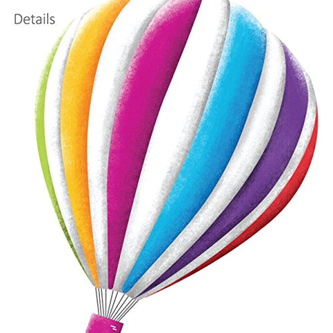 DECOWALL DW-1301AC-2 12 Hot Air Balloons in the Sky Kids Wall Stickers Wall Decals Peel and Stick Removable Wall Stickers for Kids Nursery Bedroom Living Room décor