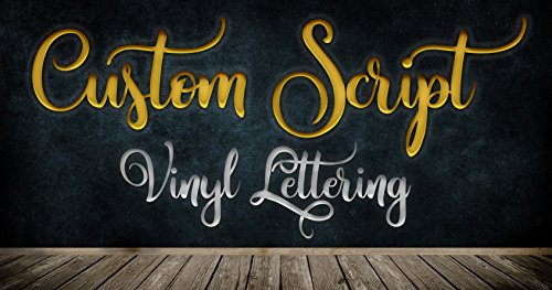 Custom Script Font Text Vinyl Personalized Lettering Decal Live Design ...