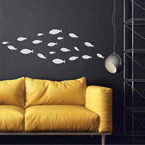 3D Decorative Wall Stickers (Blue and White ? 20 pcs) - Incredible Gifts