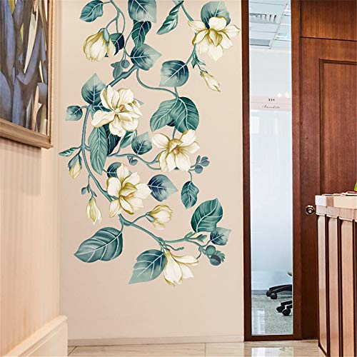 LLYDD Leaf Flower Floral Wall Sticker Decal Art Decor Peel and Stick S