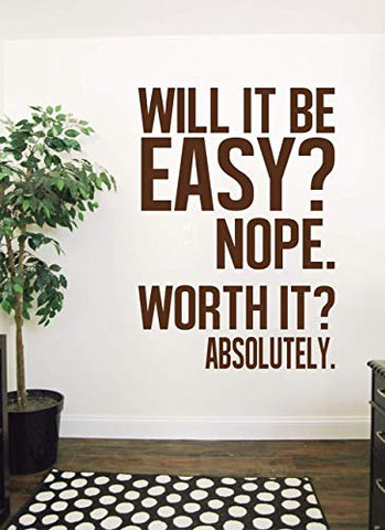 Wallency Inspirational and Motivational Gym Quote Wall Decal - High Quality Removable Vinyl Sticker