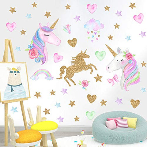 Magical Unicorn Wall Stickers - Love Unicorns Wall Art Decals