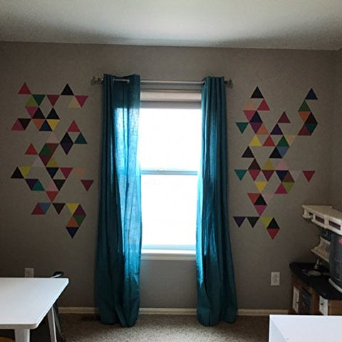45 Mod Triangle Wall Decals Modern Art Stickers Repositionable Peel and Stick