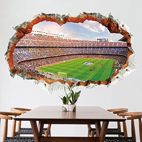 2018 World Cup Series Soccer 4D Removable Wall Decal