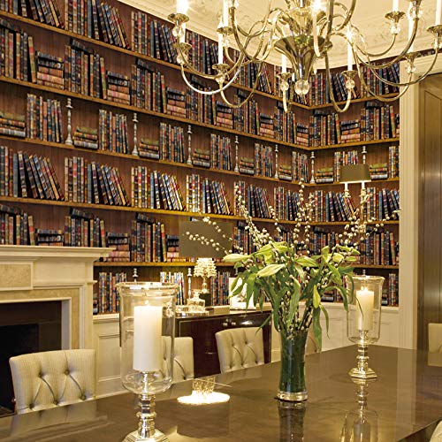 Faux Bookcase Wallpaper Fake Bookshelf Wallpaper Design Ideas
