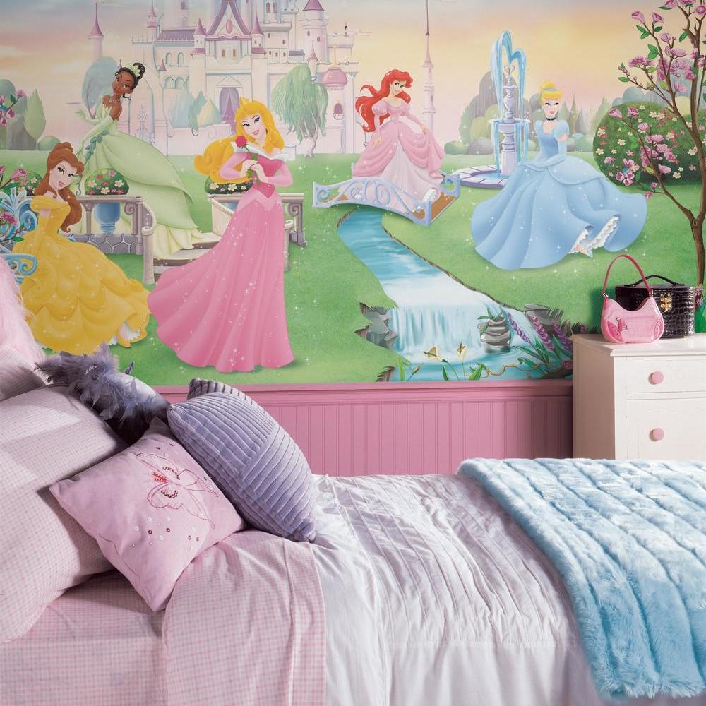 DANCING PRINCESS CHAIR RAIL PREPASTED MURAL 6' X 10.5' - ULTRA-STRIPPA ...