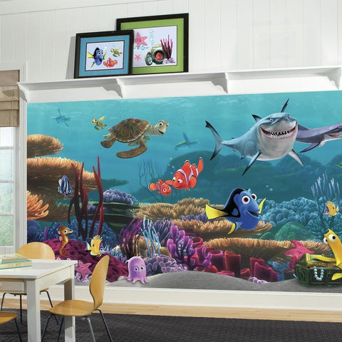 FINDING NEMO PREPASTED MURAL 6' X 10.5' - ULTRA-STRIPPABLE