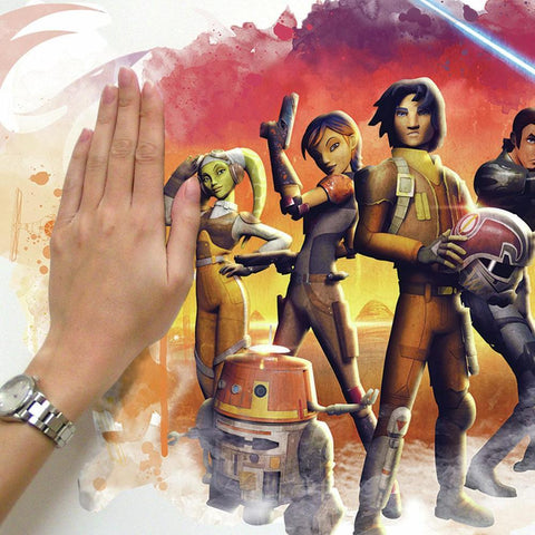 STAR WARS REBELS WATERCOLOR PEEL AND STICK GIANT WALL GRAPHIX