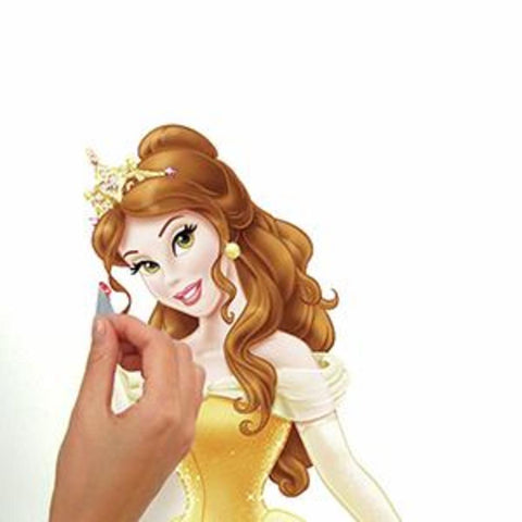 DISNEY PRINCESS - BELLE PEEL AND STICK GIANT WALL DECALS