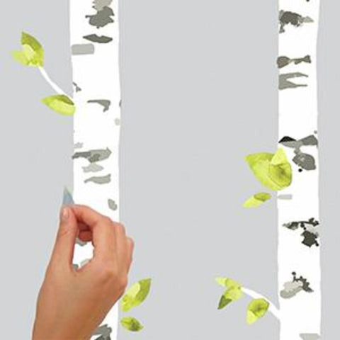 BIRCH TREES PEEL AND STICK GIANT WALL DECALS