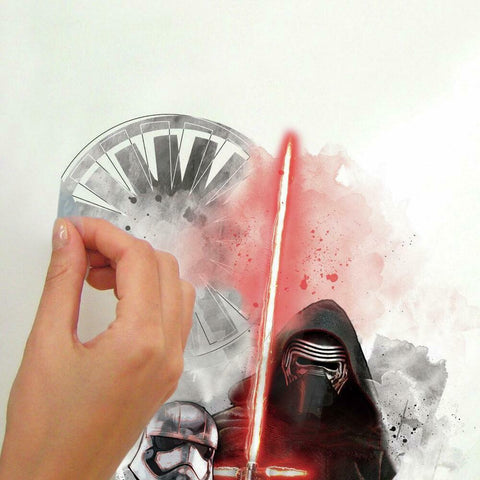 STAR WARS THE FORCE AWAKENS EP VII VILLIANS BURST PEEL AND STICK GIANT WALL DECAL