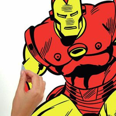 CLASSIC IRON MAN COMIC PEEL AND STICK GIANT WALL DECALS