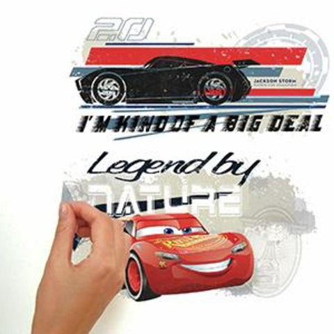 CARS 3 RACING PEEL & STICK WALL DECALS
