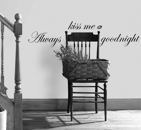 Always Kiss Me Goodnight Peel & Stick Single Sheet  image