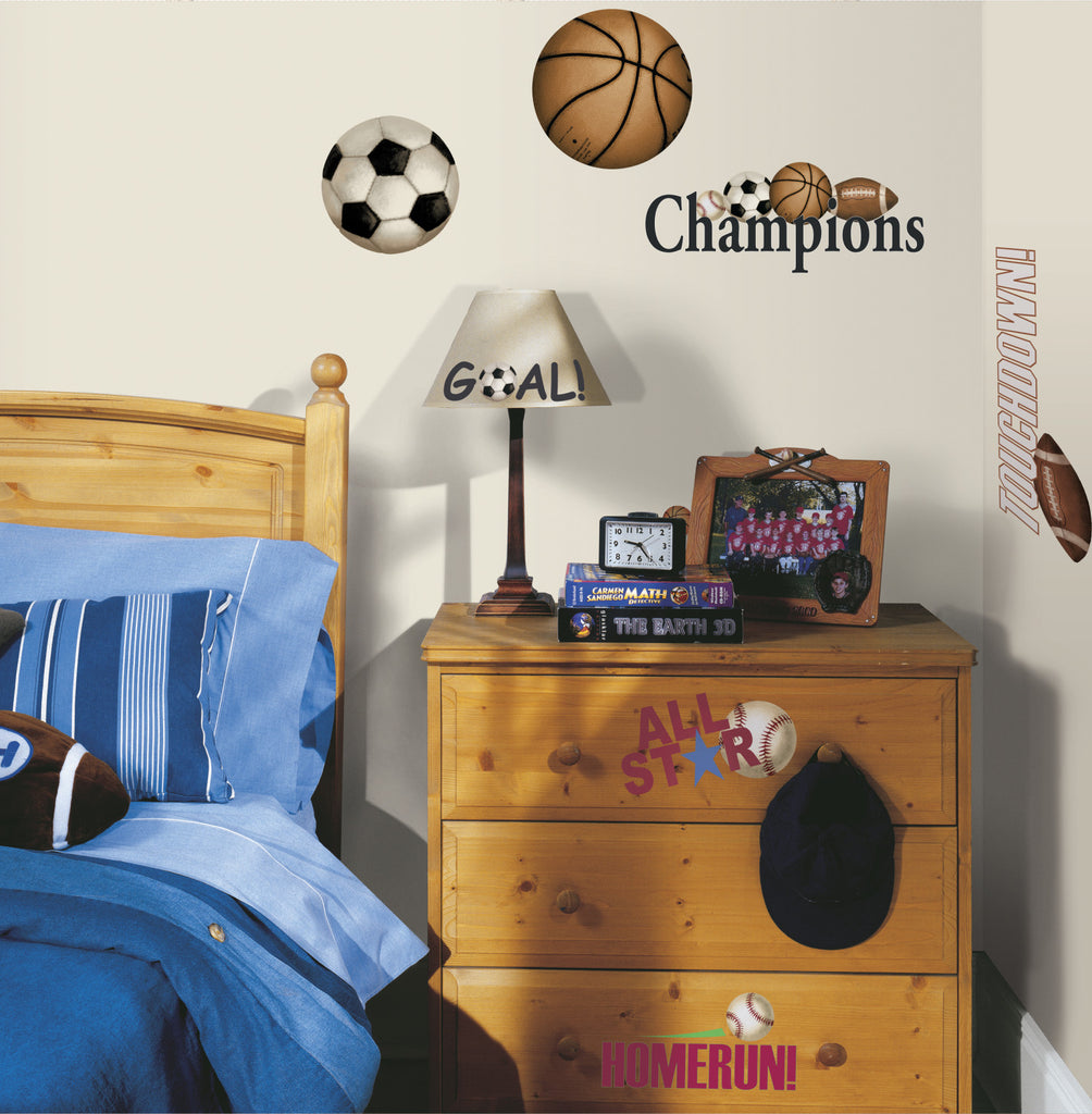 Play Ball Peel & Stick Wall Decals image